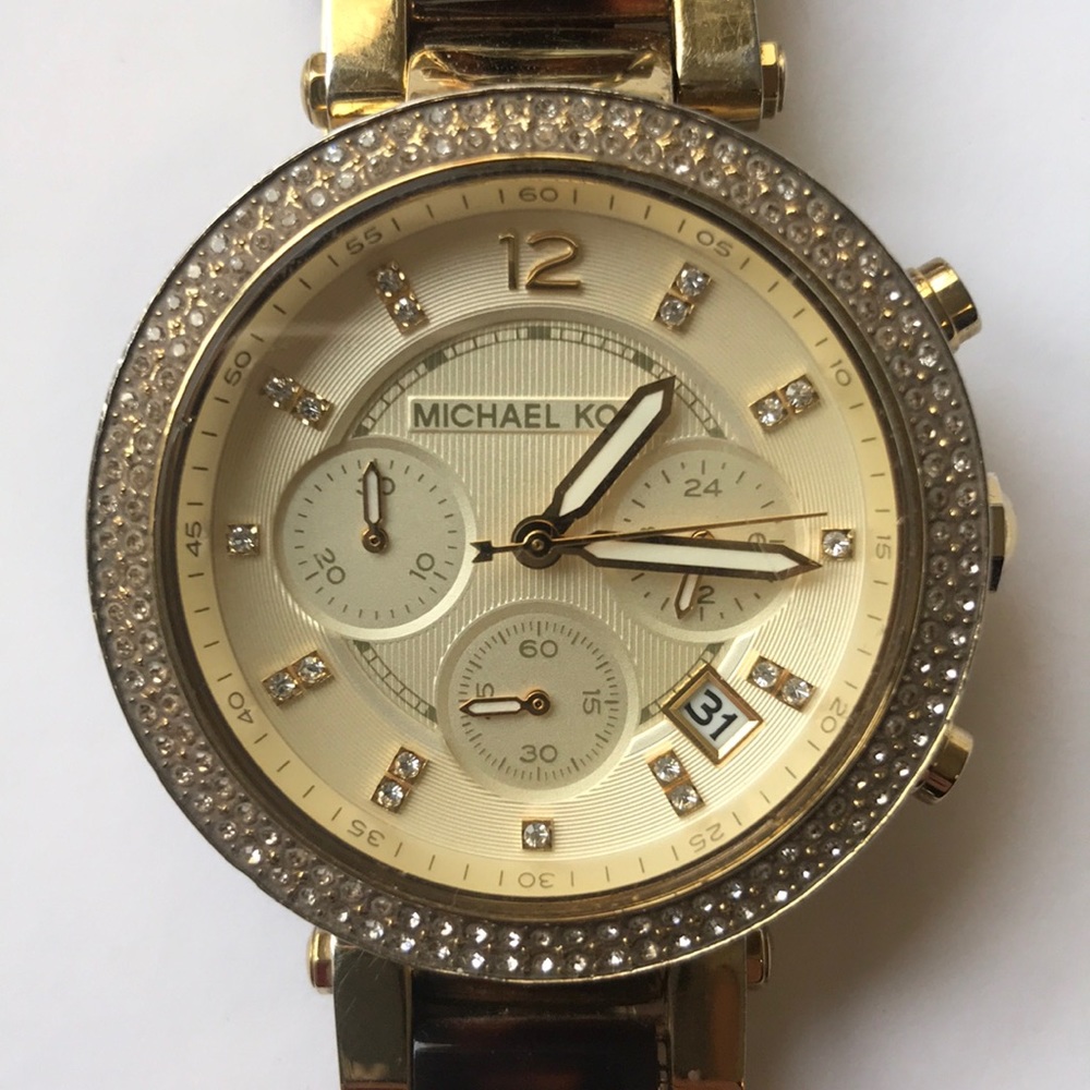 Michael Kors Park Tortoise Shell Watch - Picture 2 of 6